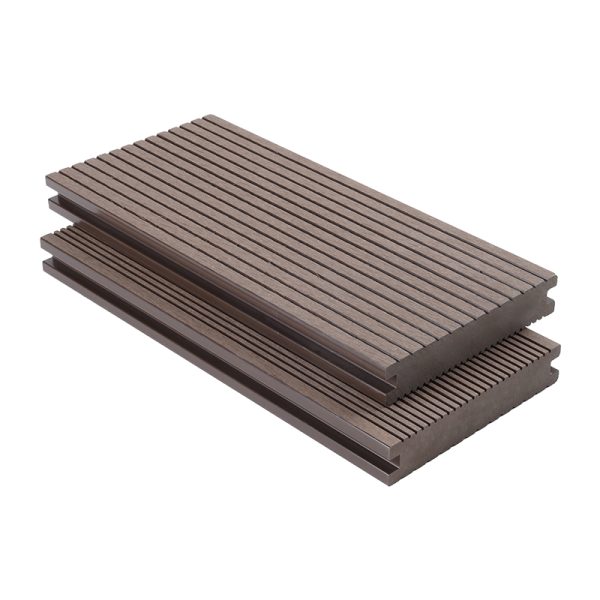 solid capped composite decking